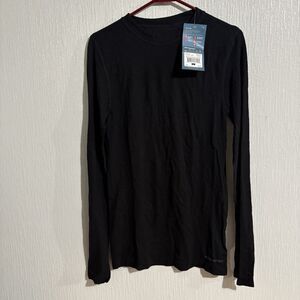 NEW Reddington Wool Base Layer Shirt Black Cold Weather Fish Hunt Ski Men L NWT